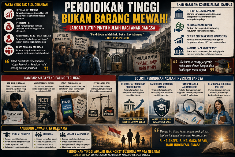 Kuliah Mahal: Apakah Pendidikan Tinggi Kini Hanya untuk Orang Kaya?